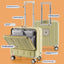 Valise à roulettes multifonctionnelle premium de 18 pouces à ouverture complète