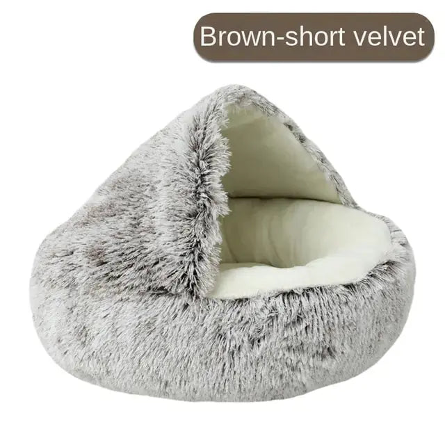 Cama para Mascotas de Felpa Autocalentable para Máximo Confort