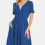 Robe DTY à manches courtes en surplis - Élégance et confort