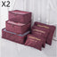 6-Piece Travel Storage Bag Set for Organized Packing