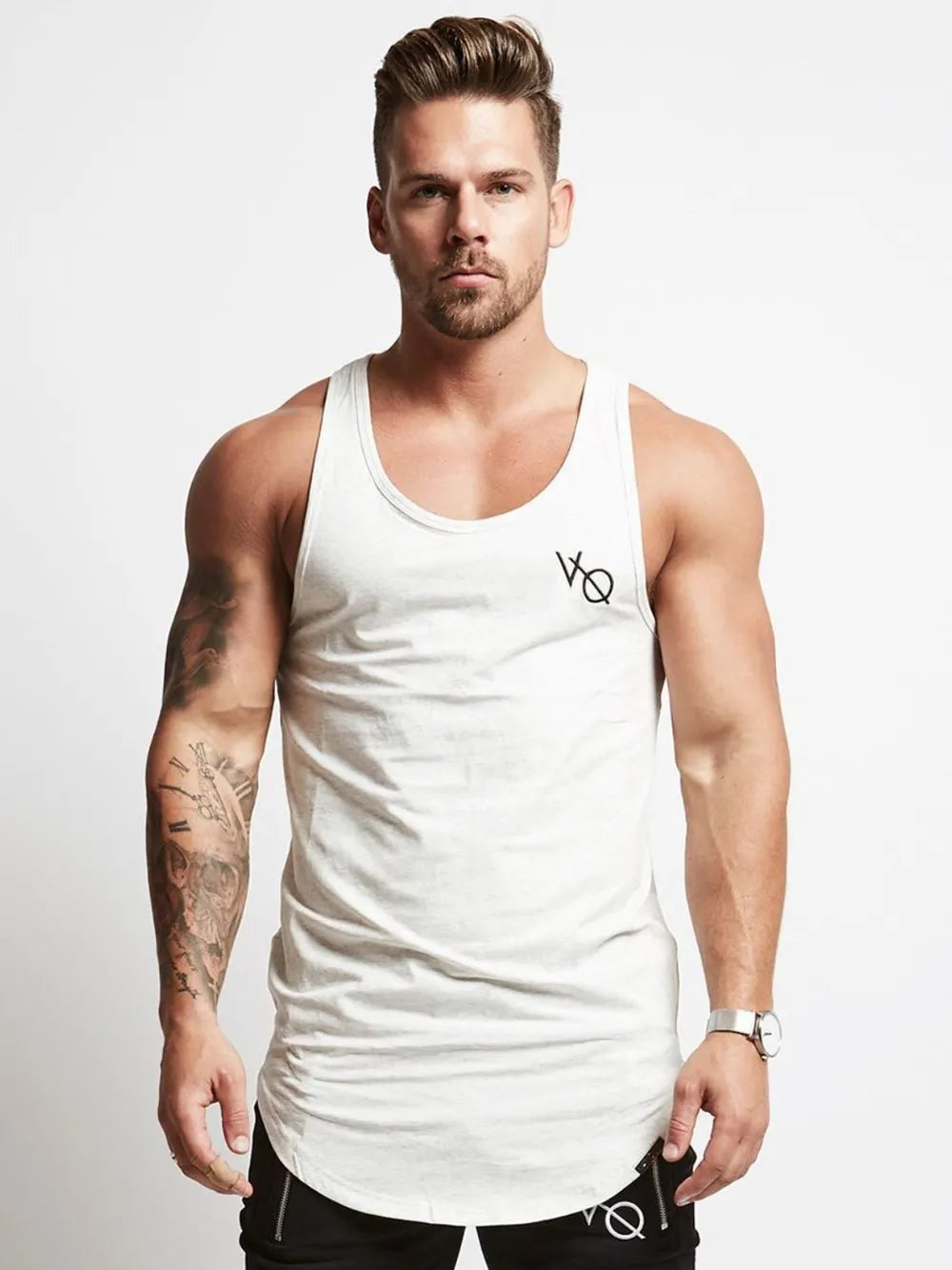 Men's Round Neck Racerback Tank Top