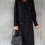 Double Breasted Lapel Coat - Premium Winter Overcoat for Women