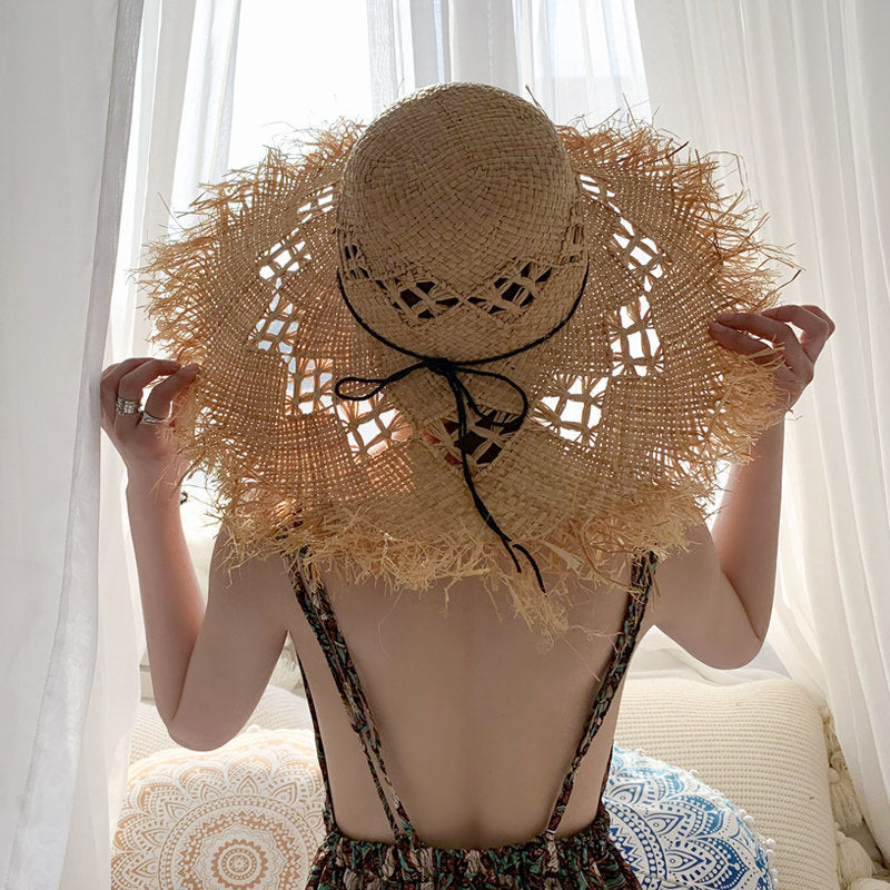 Seaside British Raffia Sun Hat for Summer Adventures