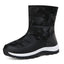 Botas de Nieve de Invierno Premium para Mujeres - Diseño de Tobillo Alto con Plumas