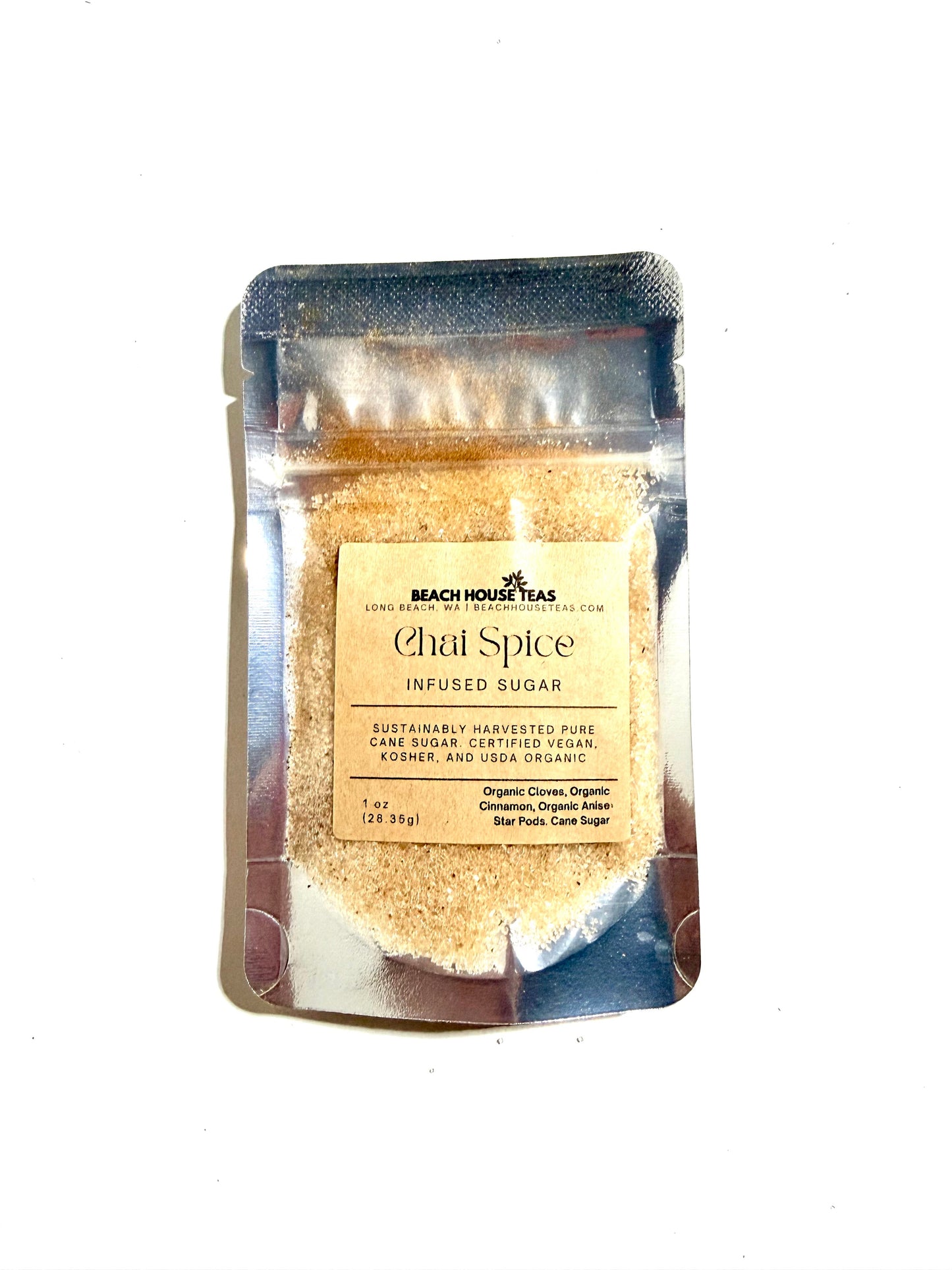 Azúcar culinario artesanal infusionado con especias Chai