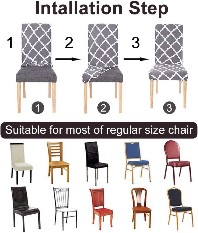 Fundas de Silla de Spandex Premium con Estiramiento - Multicolor