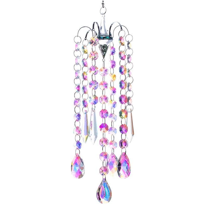 Campanas de Viento de Cristal Elegantes para Decoración del Hogar
