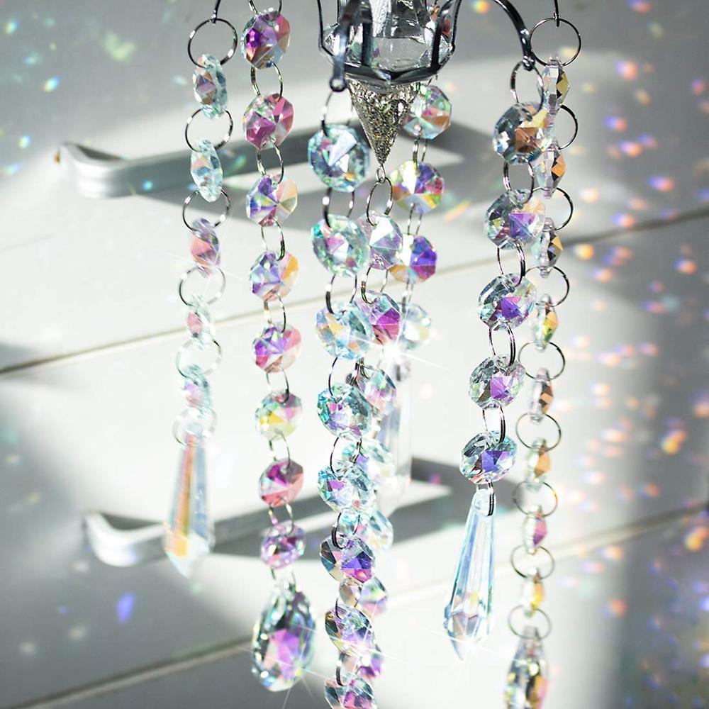 Campanas de Viento de Cristal Elegantes para Decoración del Hogar