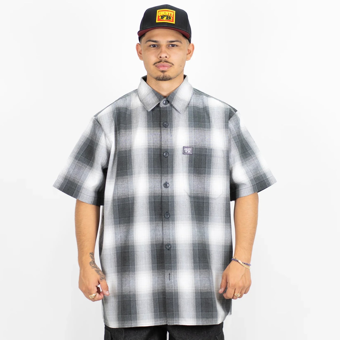 FB County Short Sleeve Checker Flannel Shirt - Korvel