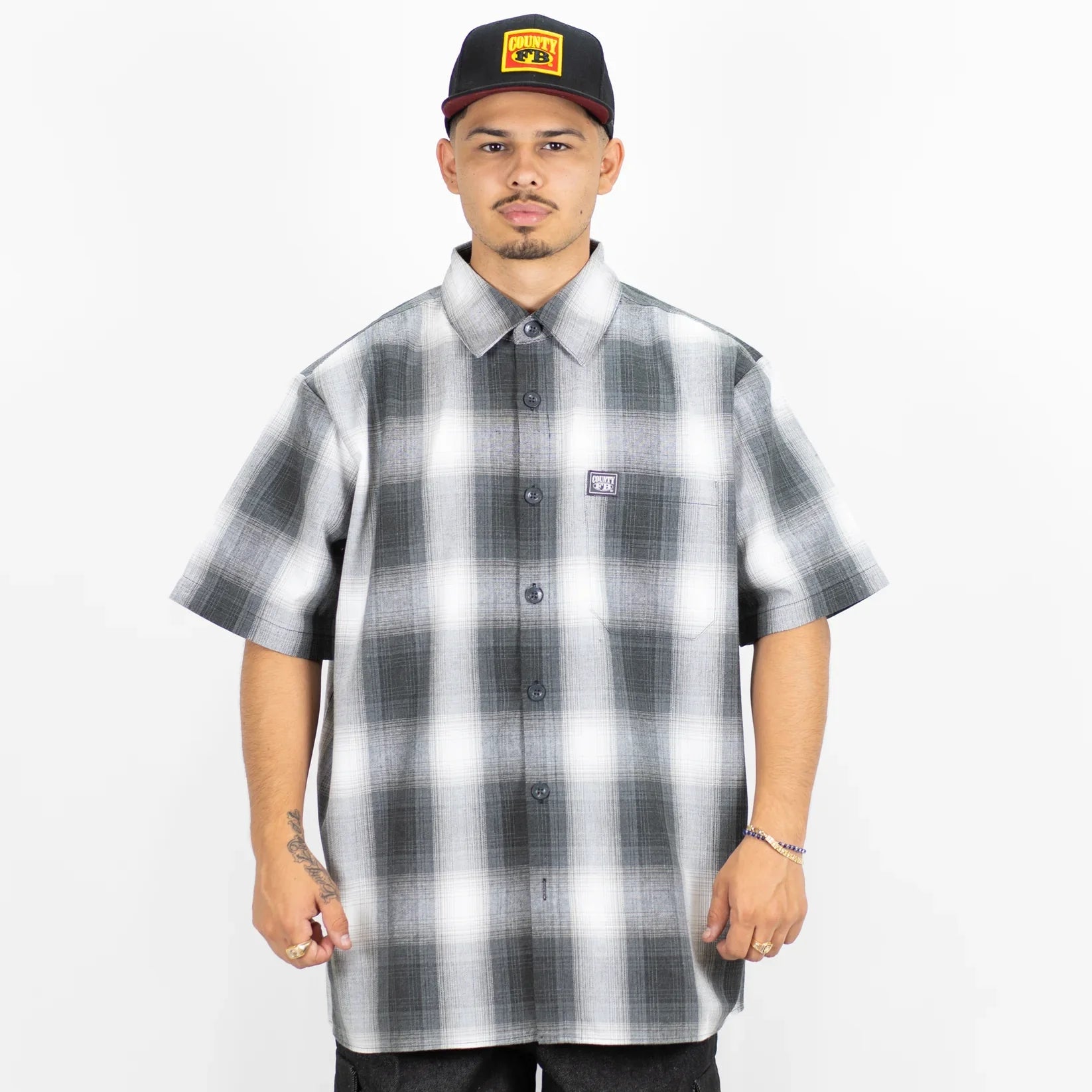 FB County Short Sleeve Checker Flannel Shirt - Korvel