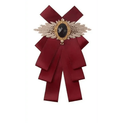 Nœud Papillon Charmant pour Femmes avec Broche en Rhinestones