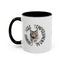 Taza de café con acento de gato encantador