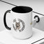 Taza de café con acento de gato encantador