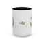 Taza de café con acento de gato encantador