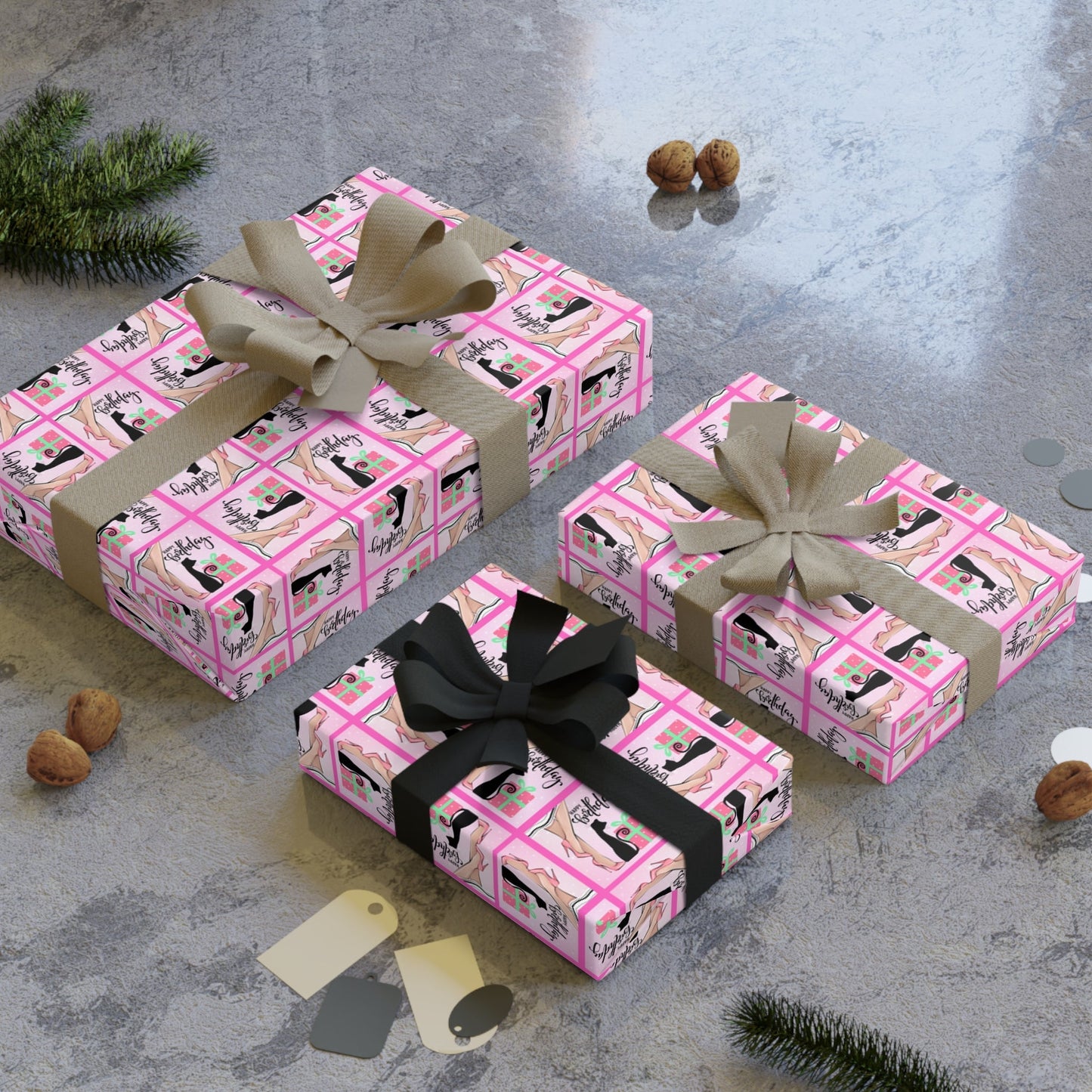 Papel de regalo de cumpleaños encantador para amantes de los gatos
