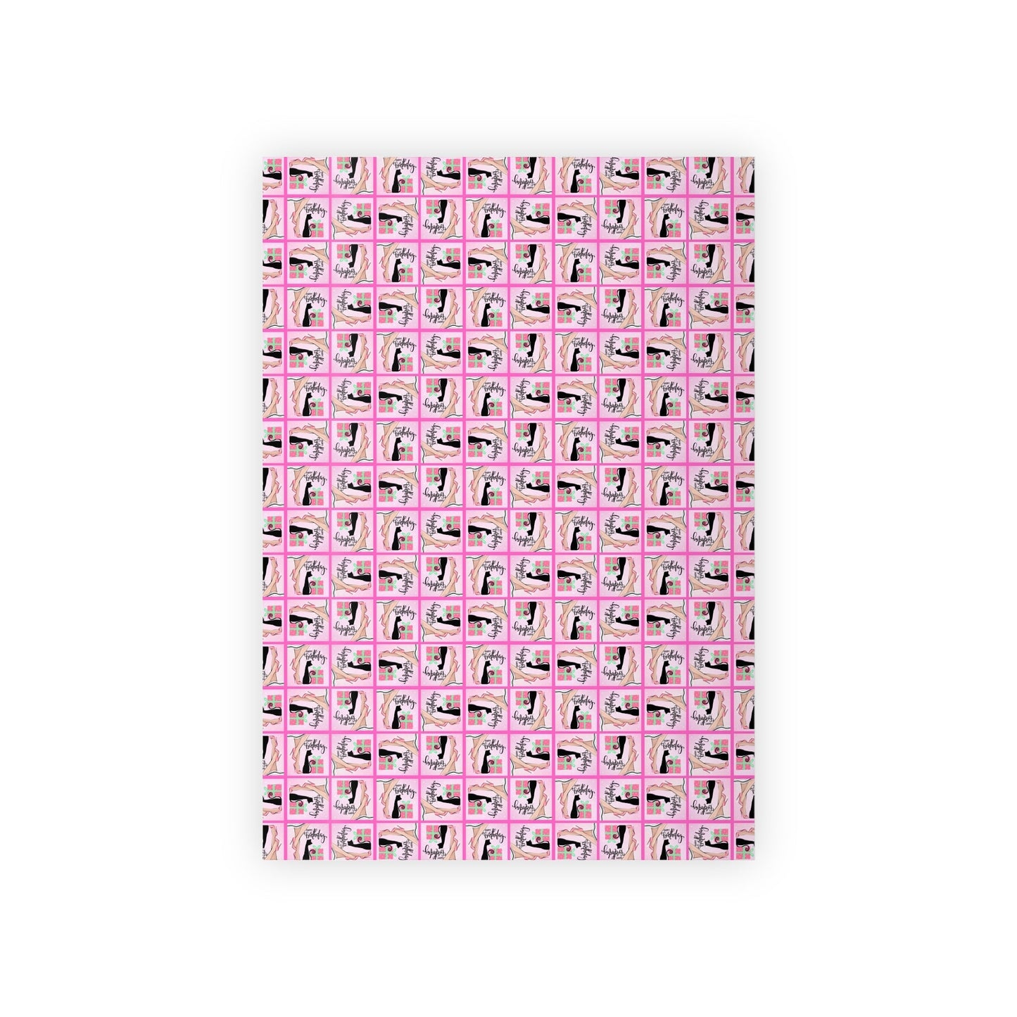 Papel de regalo de cumpleaños encantador para amantes de los gatos