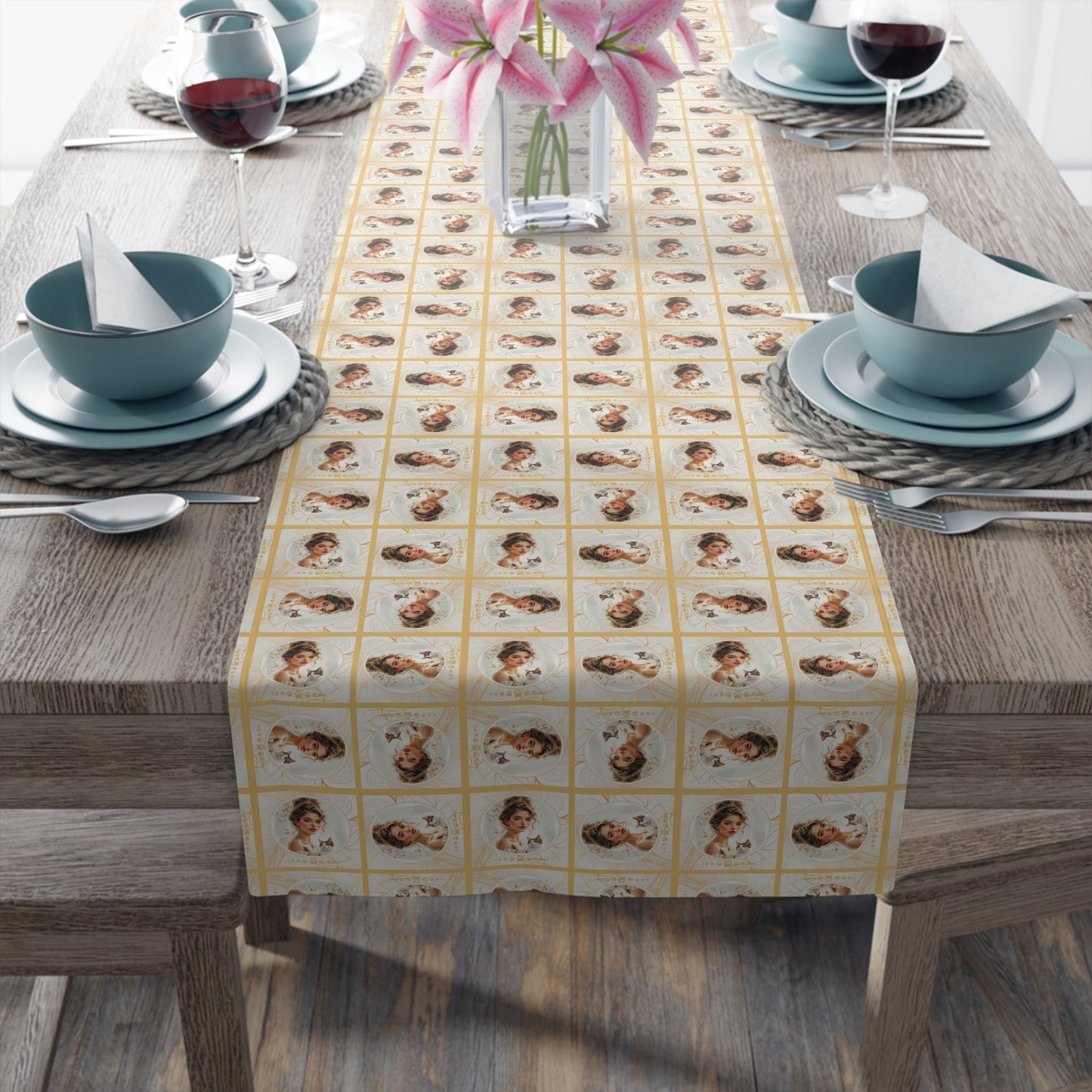 Nappe de table Charmante Golden Cat Lady