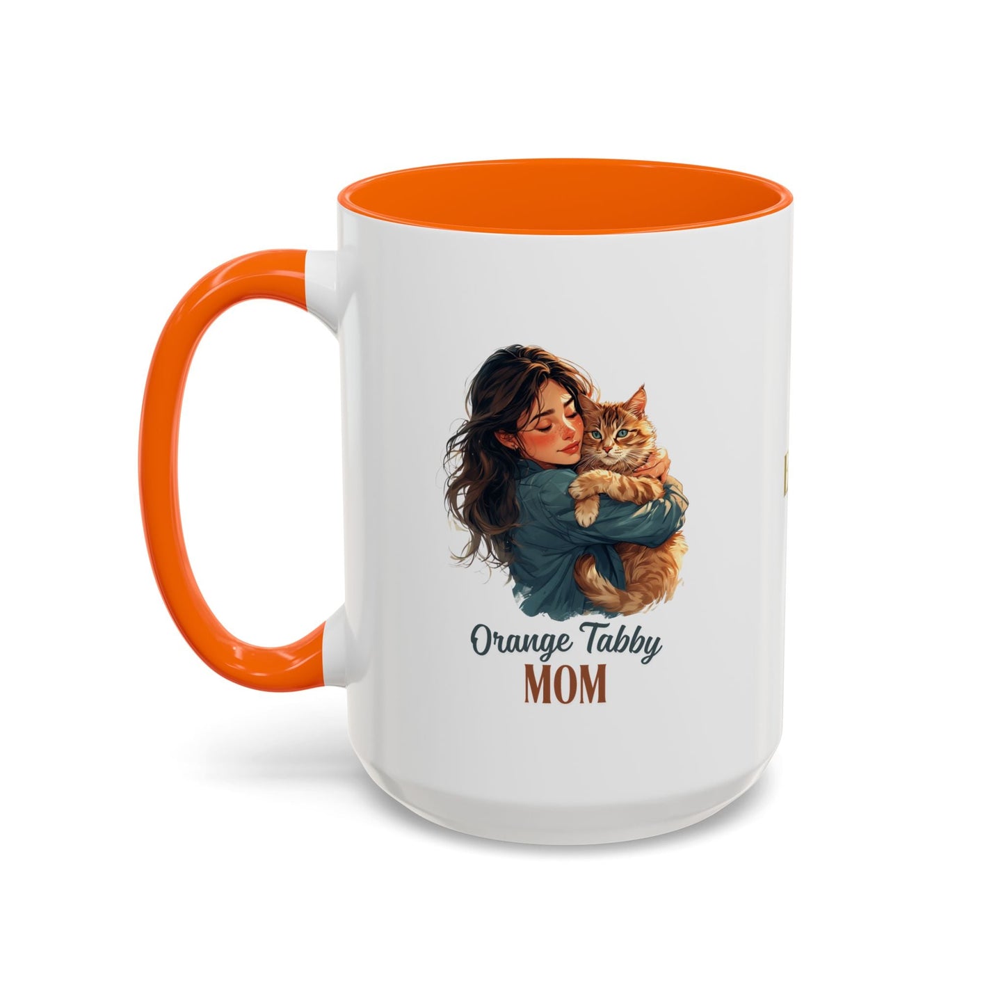 Mug à café Charmant Maman Tabby Orange – Idéal pour les Amoureux des Chats