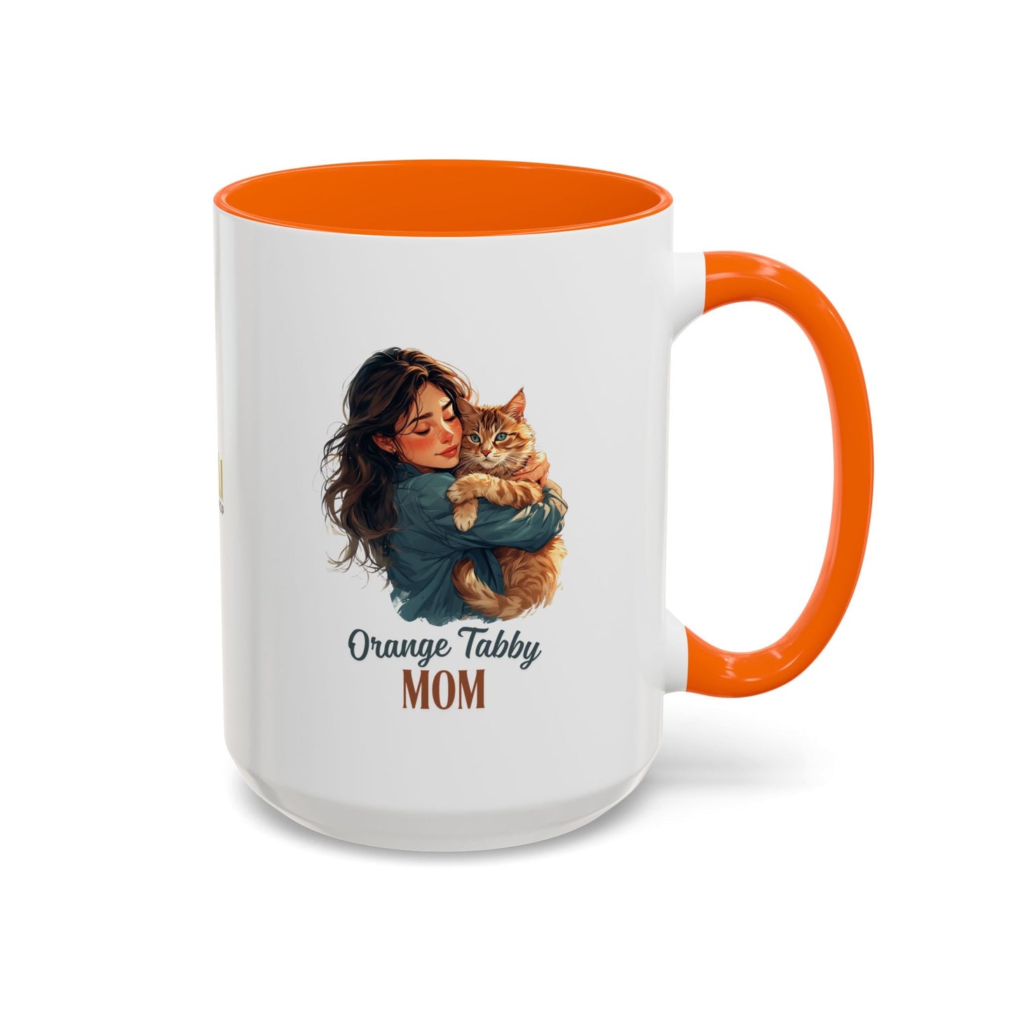 Mug à café Charmant Maman Tabby Orange – Idéal pour les Amoureux des Chats