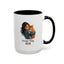 Mug à café Charmant Maman Tabby Orange – Idéal pour les Amoureux des Chats