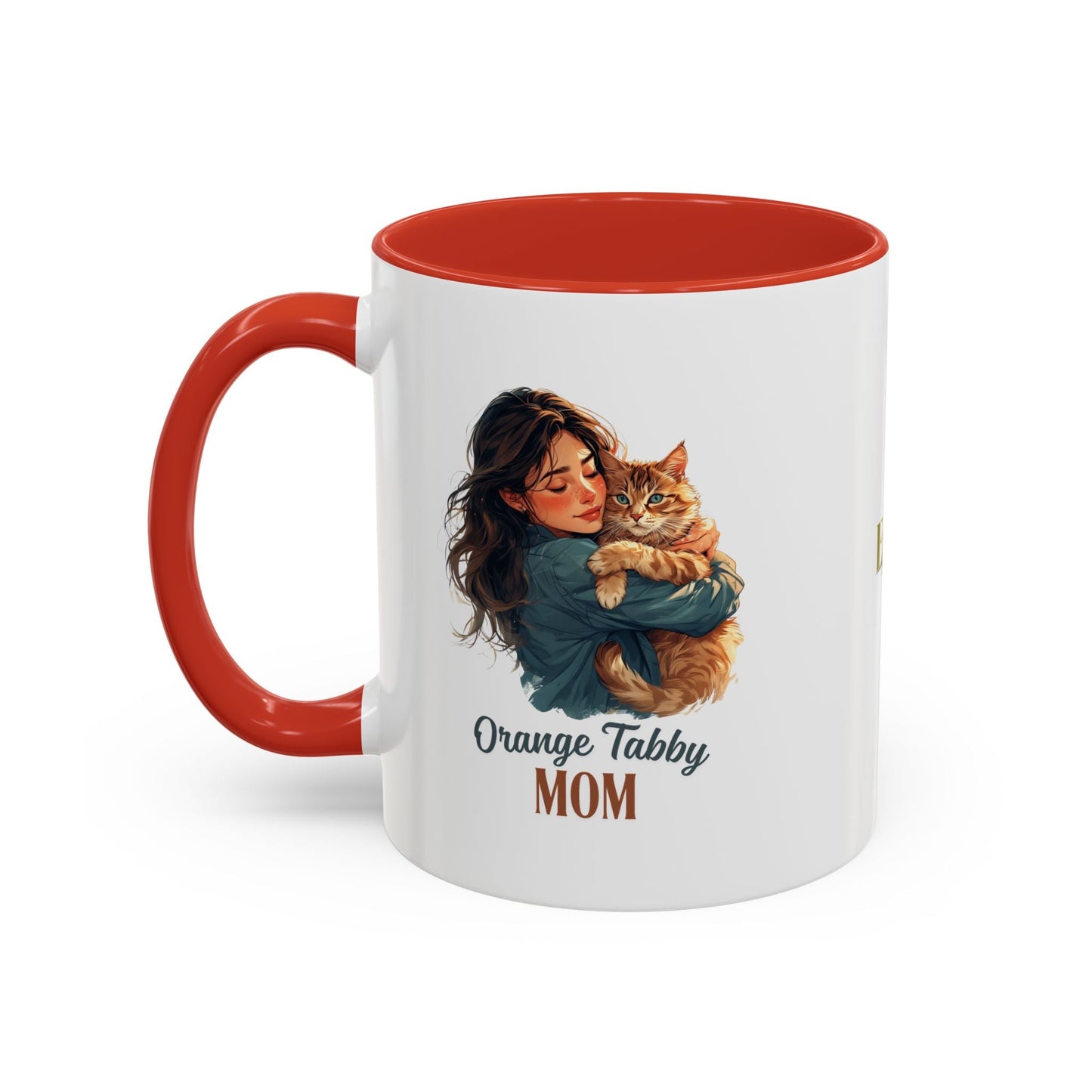 Mug à café Charmant Maman Tabby Orange – Idéal pour les Amoureux des Chats