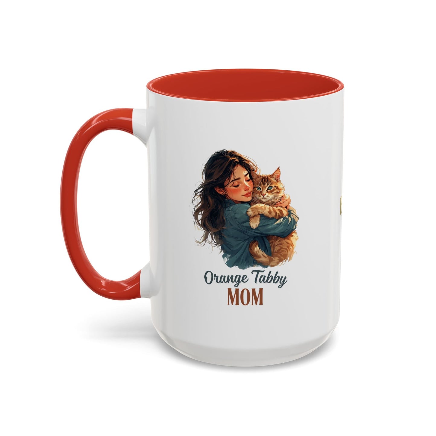 Mug à café Charmant Maman Tabby Orange – Idéal pour les Amoureux des Chats