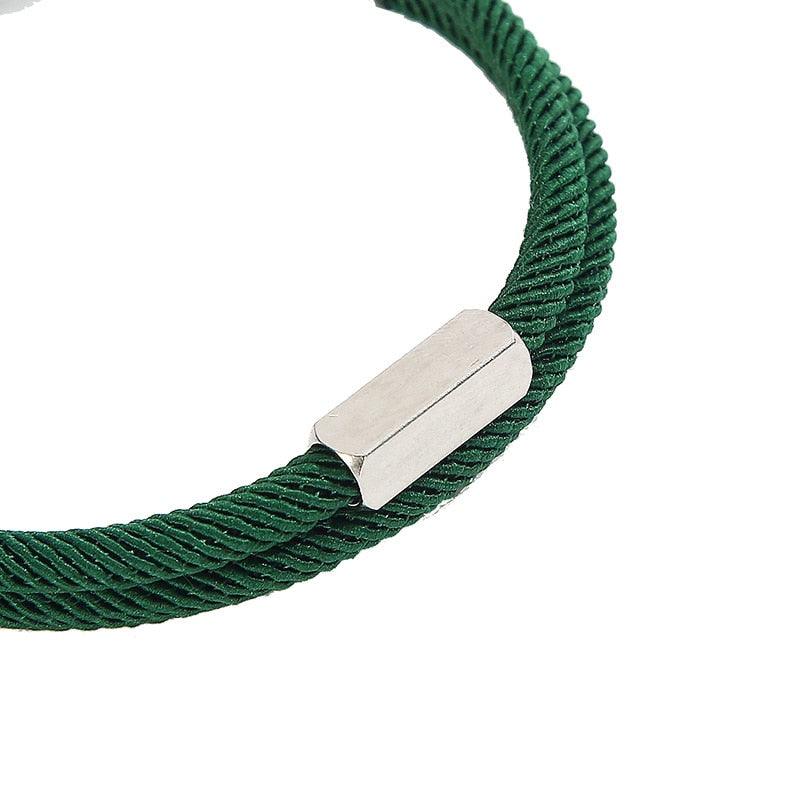 Bracelets magnétiques ajustables en forme de cœur pour couples