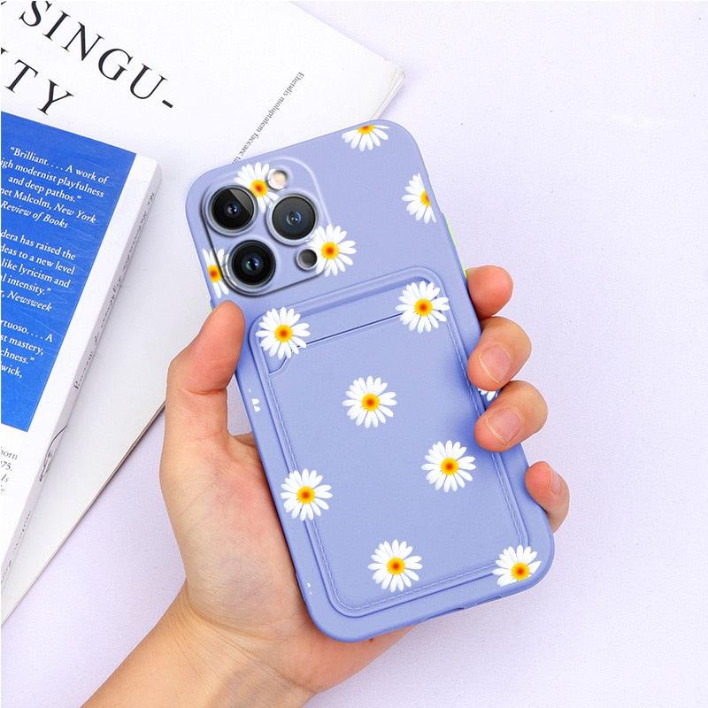 Coque de portefeuille en silicone charmante pour iPhone 13 Pro Max