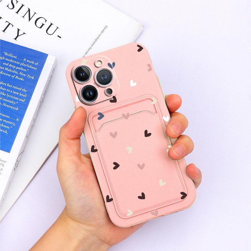 Coque de portefeuille en silicone charmante pour iPhone 13 Pro Max