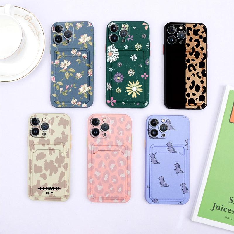 Coque de portefeuille en silicone charmante pour iPhone 13 Pro Max