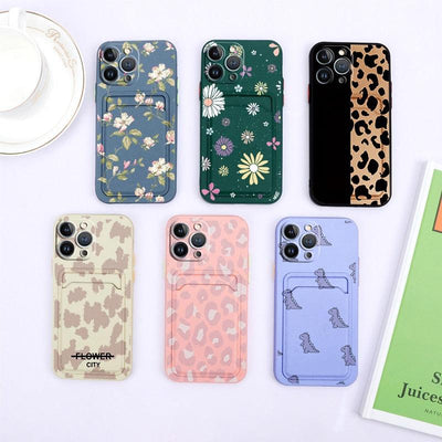 Charming Silicone Wallet Case for iPhone 13 Pro Max