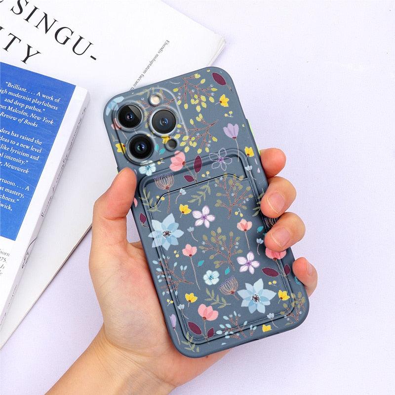 Coque de portefeuille en silicone charmante pour iPhone 13 Pro Max