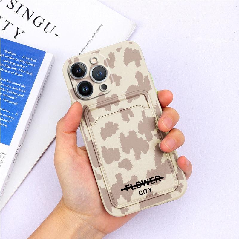 Coque de portefeuille en silicone charmante pour iPhone 13 Pro Max