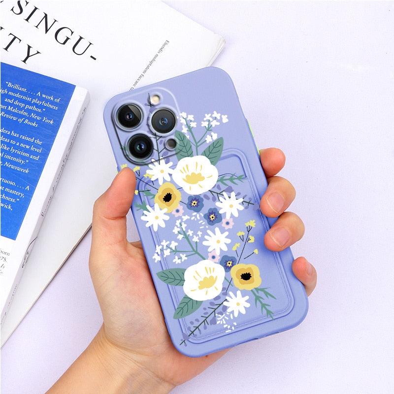 Coque de portefeuille en silicone charmante pour iPhone 13 Pro Max