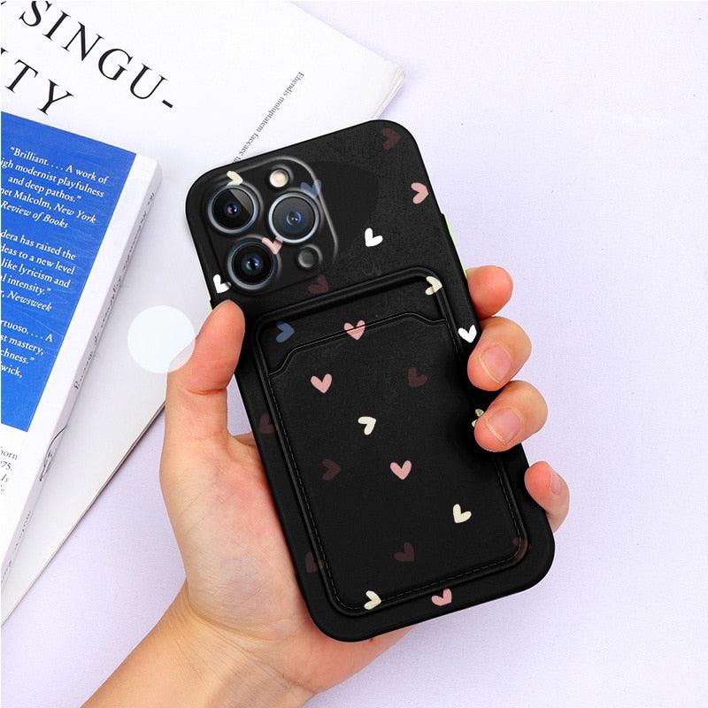 Coque de portefeuille en silicone charmante pour iPhone 13 Pro Max