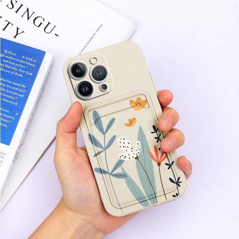 Coque de portefeuille en silicone charmante pour iPhone 13 Pro Max