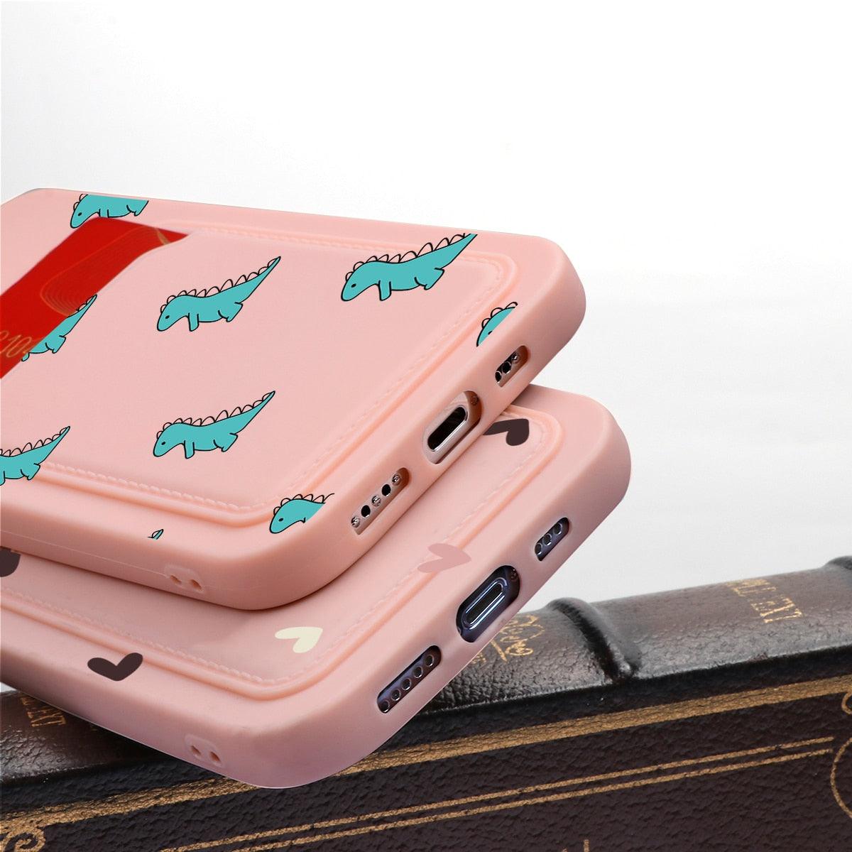 Coque de portefeuille en silicone charmante pour iPhone 13 Pro Max