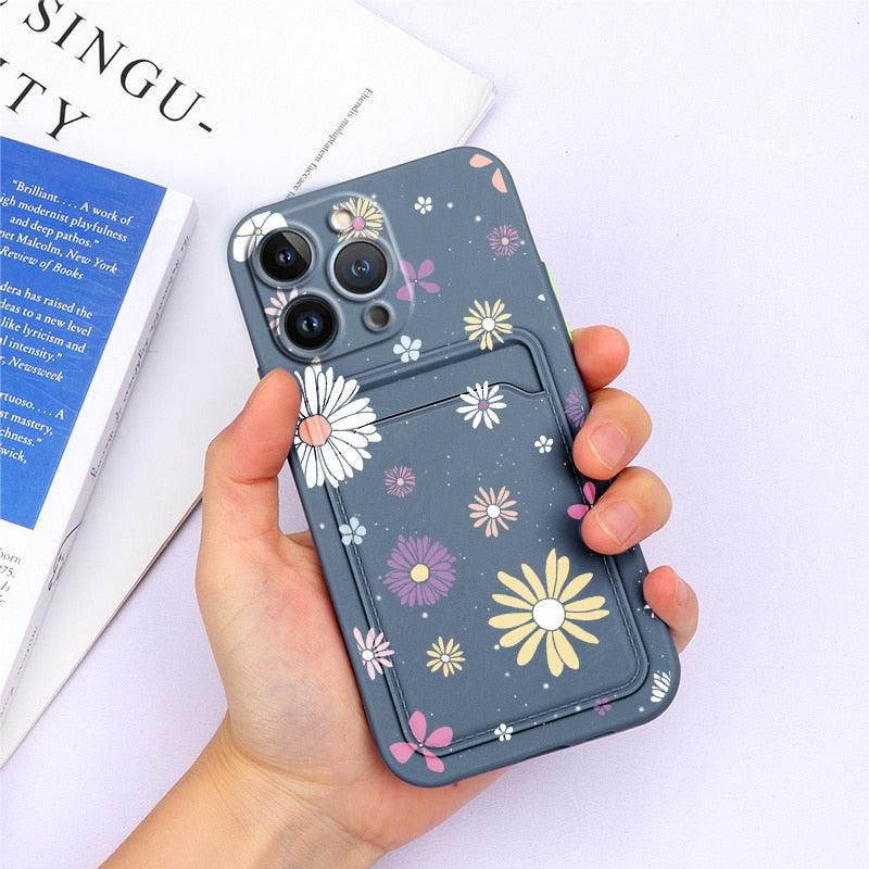 Coque de portefeuille en silicone charmante pour iPhone 13 Pro Max