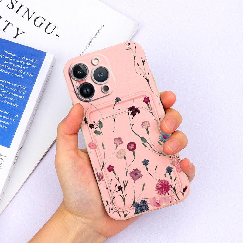 Coque de portefeuille en silicone charmante pour iPhone 13 Pro Max