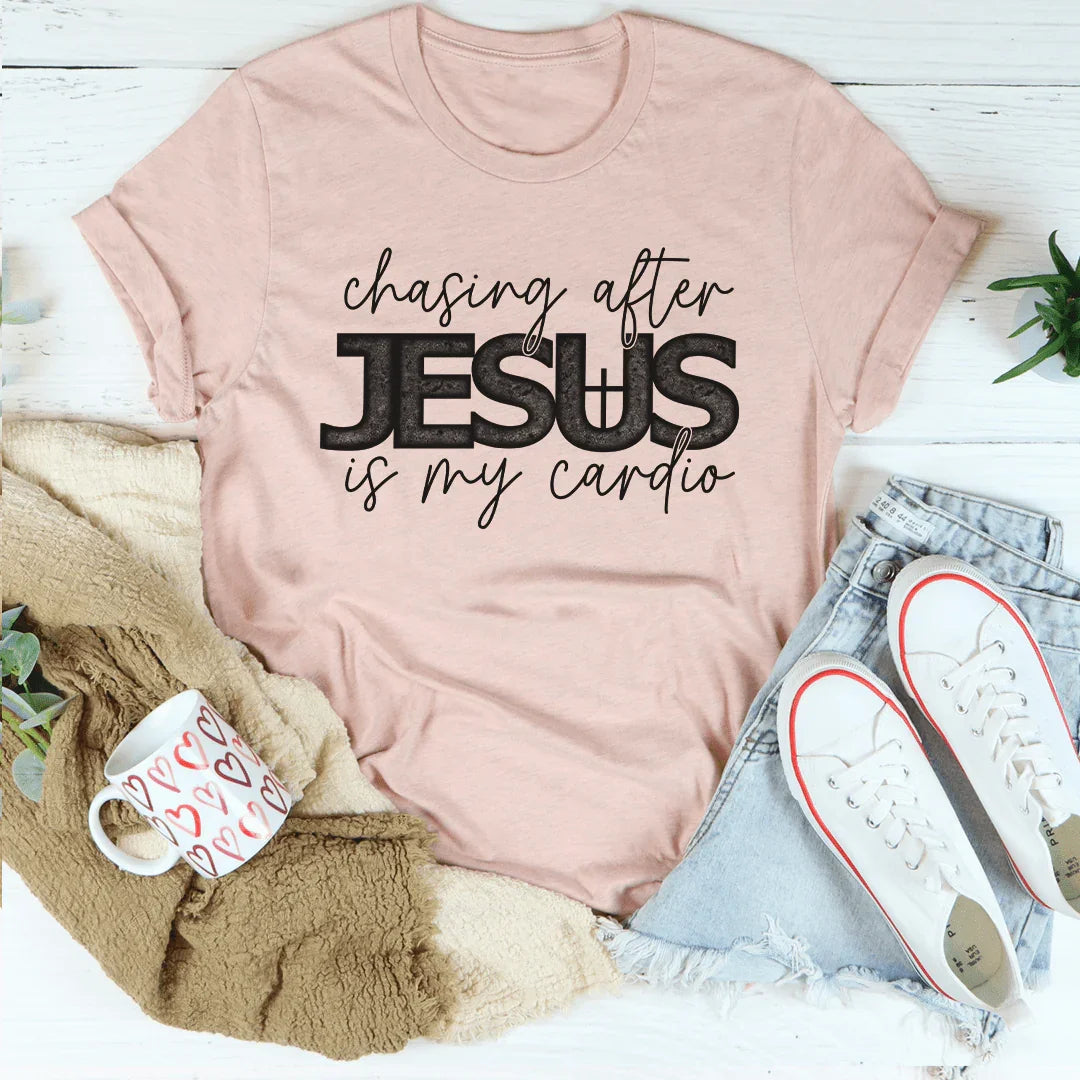 Persiguiendo a Jesús es mi camiseta de cardio