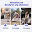 Hazli Ultra Comfort Air-Cell Memory Foam Camping Mattress