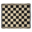 Checked Feline Woven Blanket – Gold & Black Cat Outline Throw