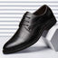 Versatile Checkered Men's Business Leather Shoes