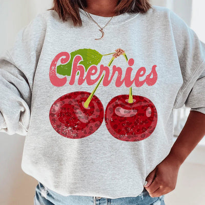 Cherries Sweatshirt - Cozy & Stylish