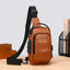 Chest bag men's backpack USB charging backpack single shoulder chest bag commuting backpack waterproof - Korvel
