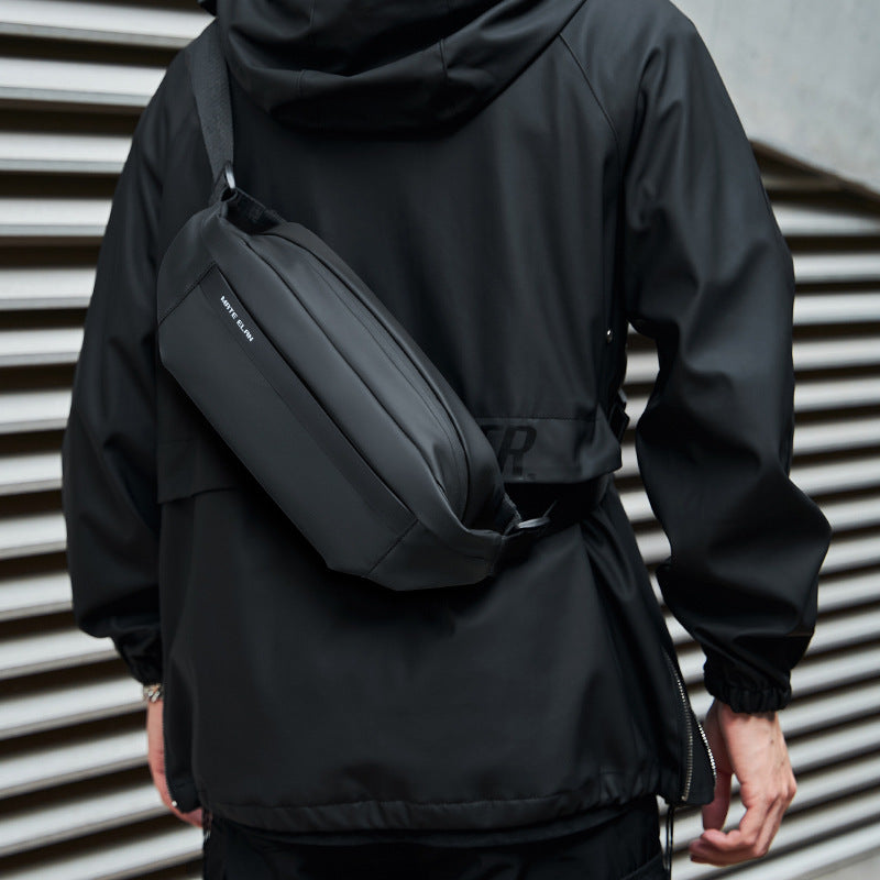 Chest bag men's small shoulder bag multifunctional trendy crossbody bag commuter mailman shoulder bag waist bag backpack - Korvel