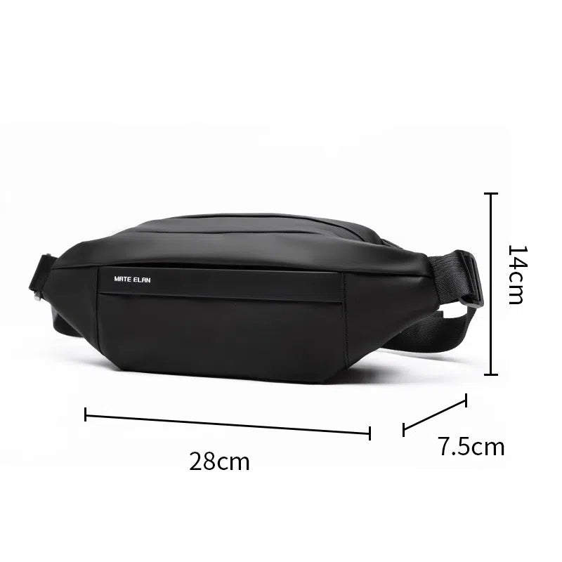 Chest bag men's small shoulder bag multifunctional trendy crossbody bag commuter mailman shoulder bag waist bag backpack - Korvel