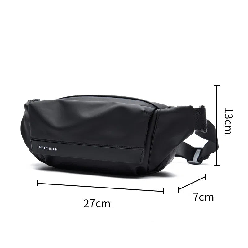 Chest bag men's small shoulder bag multifunctional trendy crossbody bag commuter mailman shoulder bag waist bag backpack - Korvel