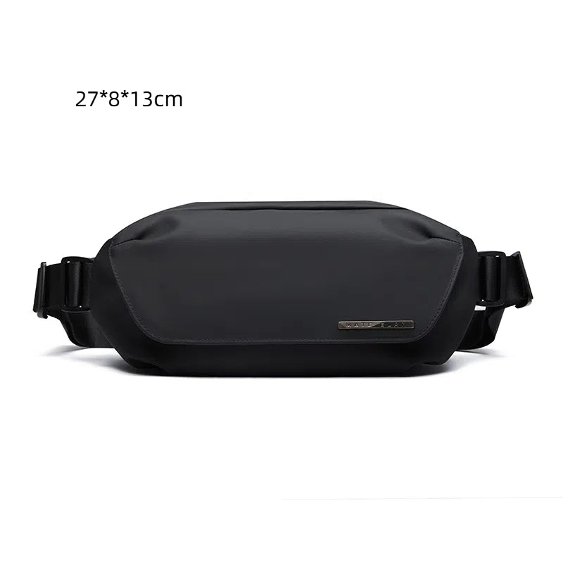 Chest bag men's small shoulder bag multifunctional trendy crossbody bag commuter mailman shoulder bag waist bag backpack - Korvel