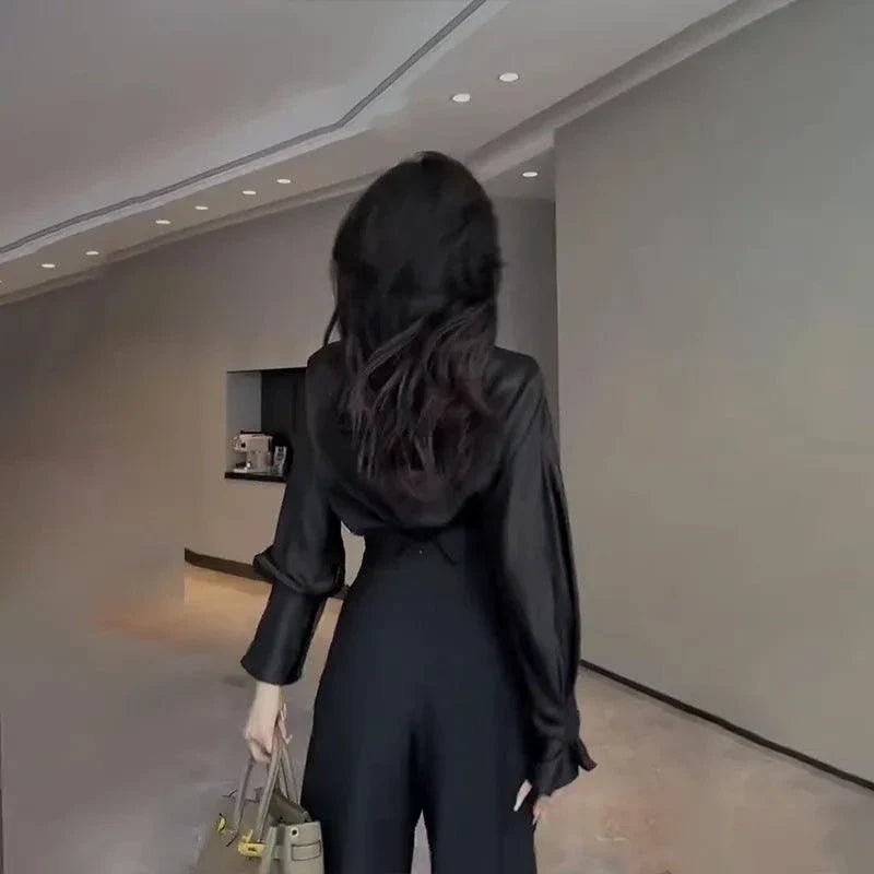 Pantalons larges fluides chics